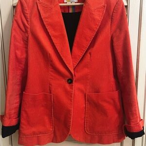 Boden Coral Corduroy Blazer Size 8(US) Excellent used condition